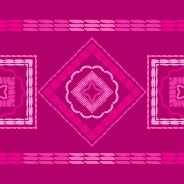 Etnik boho süsü. Kusursuz desen. Kabile motifi. Web tasarımı veya yazdırma için vektör illüstrasyonu.