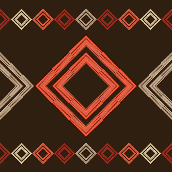 Adorno Étnico Boho Patrón Sin Costuras Motivo Tribal Ilustración Vectorial — Vector de stock