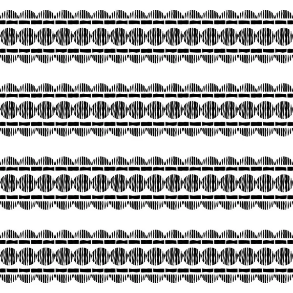 Ασπρόμαυρο Σχέδιο Εθνικό Στολίδι Boho Απρόσκοπτο Μοτίβο Φυλετικό Μοτίβο Εικονογράφηση — Διανυσματικό Αρχείο