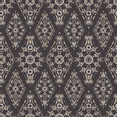 Etnik boho süsü. Kusursuz desen. Kabile motifi. Web tasarımı veya yazdırma için vektör illüstrasyonu.