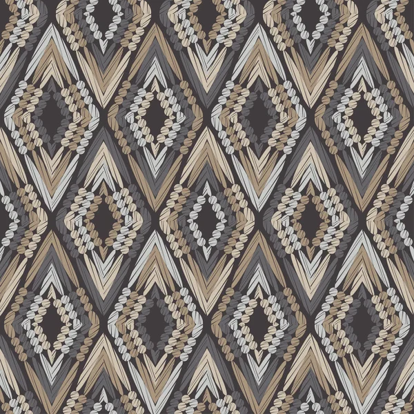 Etnik boho süsü. Kusursuz desen. Kabile motifi. Web tasarımı veya yazdırma için vektör illüstrasyonu.