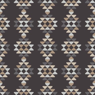 Etnik boho süsü. Kusursuz desen. Kabile motifi. Web tasarımı veya yazdırma için vektör illüstrasyonu.