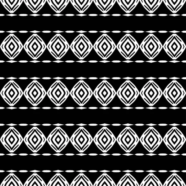 Listras Zebra Ornamento Étnico Boho Padrão Sem Costura Motivo Tribal — Vetor de Stock