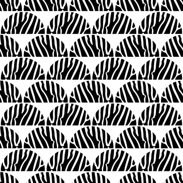 Fundo Sem Costura Com Listras Zebra Animais Africanos Ilustração Vetorial — Vetor de Stock