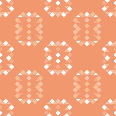 Kareler ve üçgenler. Geometrik şekillerin dizaynı. Kusursuz desen. Web tasarımı veya yazdırma için vektör illüstrasyonu.