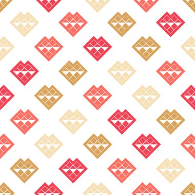 Kalpler. Geometrik şekillerin dizaynı. Kusursuz desen. Web tasarımı veya yazdırma için vektör illüstrasyonu.