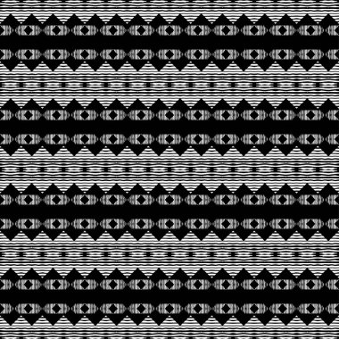 Kıvrımlı şerit tasarımı. Etnik boho süsü. Kusursuz desen. Kabile motifi. Web tasarımı veya yazdırma için vektör illüstrasyonu.