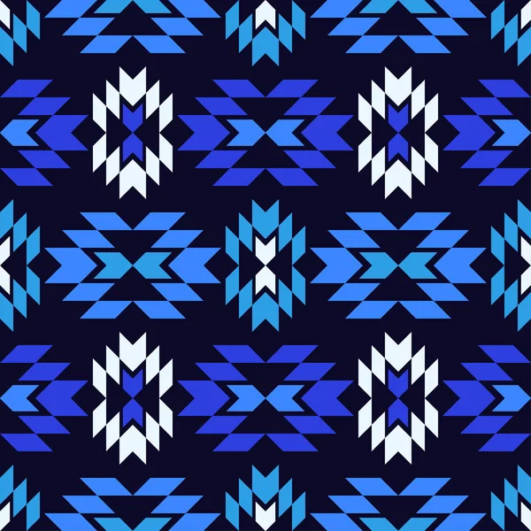 Aztec Elements Ethnic Boho Ornament Seamless Pattern Tribal Motif Vector — 스톡 벡터