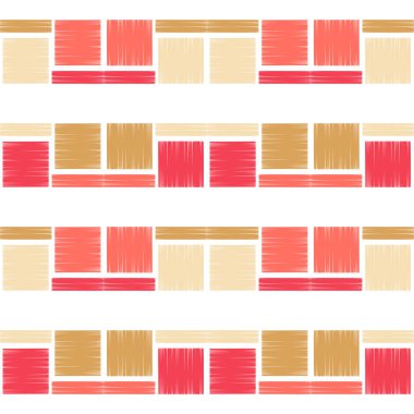 Gölgeli blokların tasarımı. Etnik boho süsü. Kusursuz desen. Kabile motifi. Web tasarımı veya yazdırma için vektör illüstrasyonu.