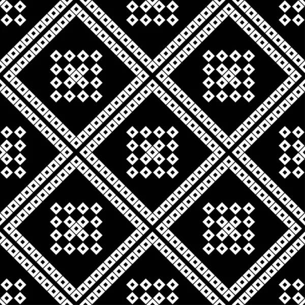 Pixeles Patrón Punto Sin Costura Dibujo Noruego Suéter Caliente Ilustración — Archivo Imágenes Vectoriales