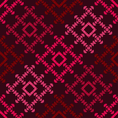 Yumurtadan çıkma şekilleri. Etnik boho süsü. Kusursuz desen. Kabile motifi. Web tasarımı veya yazdırma için vektör illüstrasyonu.