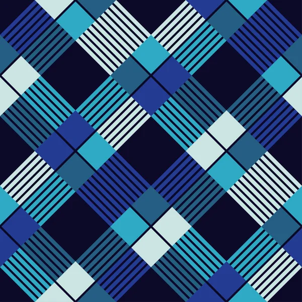 縞模様の正方形 民族のBoho装飾 シームレスなパターン 部族的モチーフ ウェブデザインや印刷のためのベクターイラスト — ストックベクタ