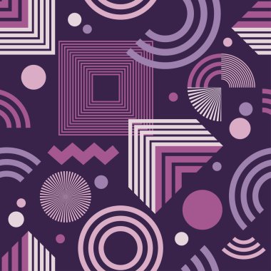 Modern. Çizgi dokusuna sahip soyut geometrik arkaplan. Kusursuz desen. Web tasarımı veya yazdırma için vektör illüstrasyonu.