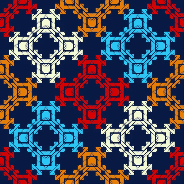 Ethnische Boho Ornamente Nahtloses Muster Stammesmotiv Vektor Illustration Für Webdesign — Stockvektor