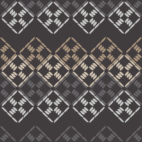 Sticken Ethnische Boho Ornamente Nahtloses Muster Stammesmotiv Vektor Illustration Für — Stockvektor