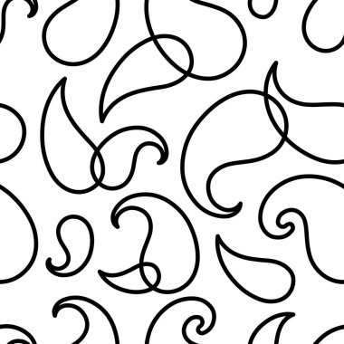 Paisley süsü. Buta. Puantiyeli. Ikat. Geleneksel süs. Web tasarımı veya yazdırma için vektör illüstrasyonu.