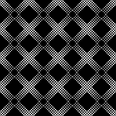 Noktaların deseni. Puantiyeli süs. Kusursuz desen. Web tasarımı veya yazdırma için vektör illüstrasyonu.