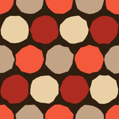 Olaysız daireler. Puantiyeli süs. Kusursuz desen. Web tasarımı veya yazdırma için vektör illüstrasyonu.