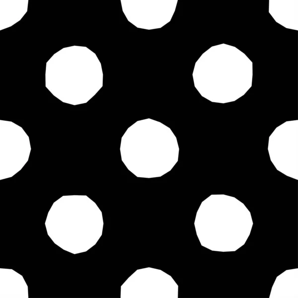 Uneven Circles Polka Dots Ornament Seamless Pattern Vector Illustration Web — Stock Vector