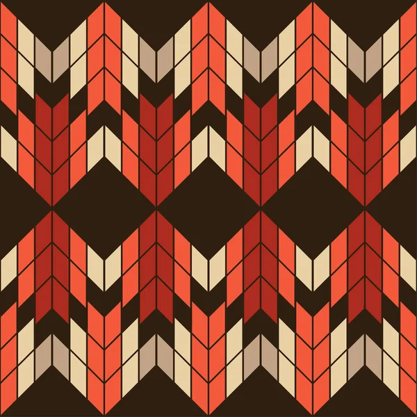 アステカの要素民族のBoho装飾 シームレスなパターン 部族的モチーフ ウェブデザインや印刷のためのベクターイラスト — ストックベクタ