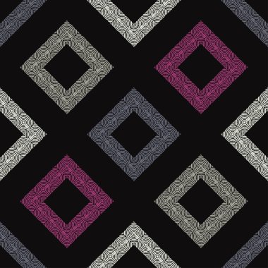 Design of geometric shapes. Mosaic of ethnic figures. Seamless pattern. Vector illustration for web design or print.