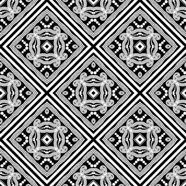 Diseño Con Rayas Cebra Patrón Paisley Fondo Sin Fisuras Motivo — Archivo Imágenes Vectoriales