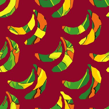 Renkli muzlarla kusursuz bir geçmişi var. Pop-art. Web tasarımı veya yazdırma için vektör illüstrasyonu.