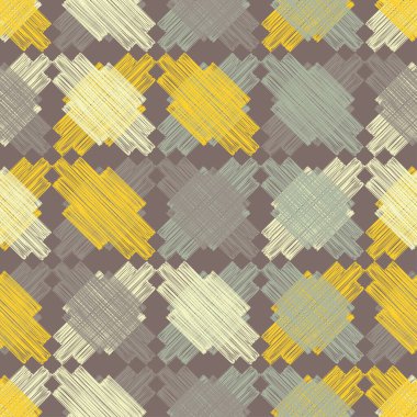 Aztek elementleri. Elle kumandalı tasarım. Etnik boho süsü. Kusursuz bir geçmişi var. Kabile motifi. Web tasarımı veya yazdırma için vektör illüstrasyonu.