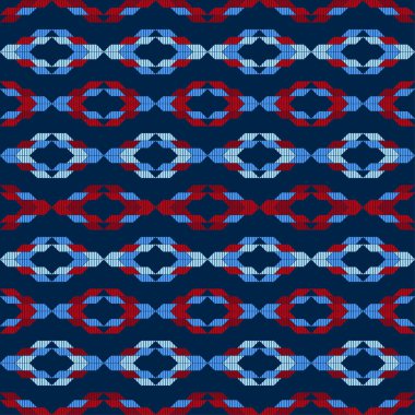 Aztek elementleri. Etnik boho süsü. Kusursuz bir geçmişi var. Kabile motifi. Web tasarımı veya yazdırma için vektör illüstrasyonu.