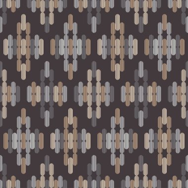 Elle kumandalı tasarım. Etnik boho süsü. Kusursuz bir geçmişi var. Kabile motifi. Web tasarımı veya yazdırma için vektör illüstrasyonu.