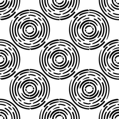 Kabartma. Siyah ve beyaz pürüzsüz bir arka plan. Etnik boho süsü. Kusursuz bir geçmişi var. Kabile motifi. Web tasarımı veya yazdırma için vektör illüstrasyonu.