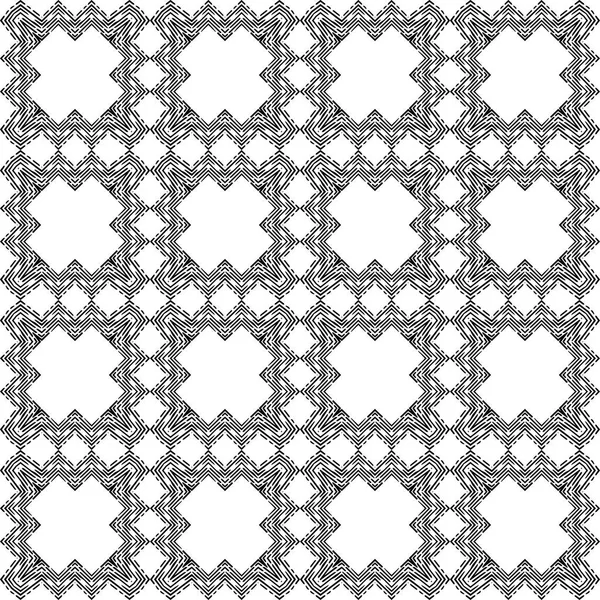 Gravura Fundo Sem Costura Preto Branco Ornamento Étnico Boho Fundo — Vetor de Stock