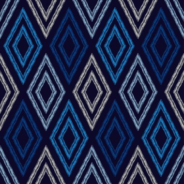 Rhombuslar. Desenli doku. Etnik boho süsü. Kusursuz bir geçmişi var. Web tasarımı veya yazdırma için vektör illüstrasyonu.