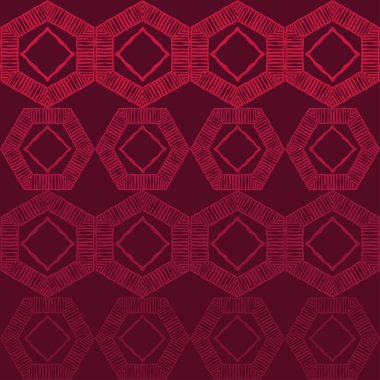 Aztek elementleri. Elle kumandalı tasarım. Etnik boho süsü. Kusursuz bir geçmişi var. Kabile motifi. Web tasarımı veya yazdırma için vektör illüstrasyonu.