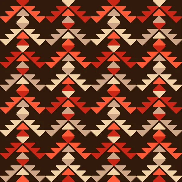 Aztekische Elemente Nahtloses Muster Geometrie Ethnische Boho Ornamente Stammesmotiv Vektor — Stockvektor