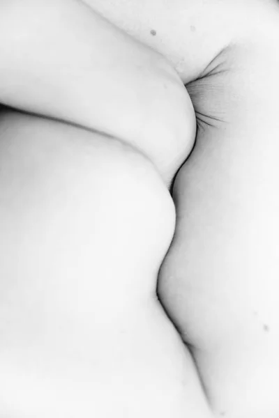 Portrait Érotique Élégante Dame Nue Avec Corps Photographie Sexuelle Jeune — Photo