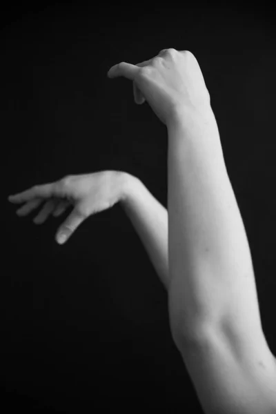 Çıplak Vücutlu Zarif Çıplak Bir Kadının Erotik Portresi Genç Çıplak — Stok fotoğraf