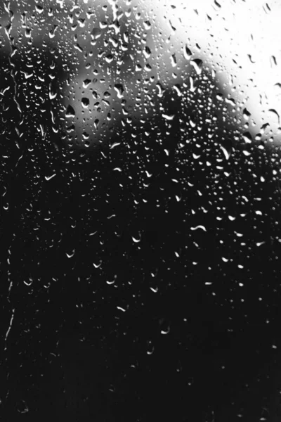 Gocce Pioggia Sul Vetro Della Finestra — Foto Stock