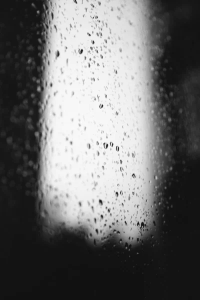 Raindrops Window Glass — Stock Photo, Image