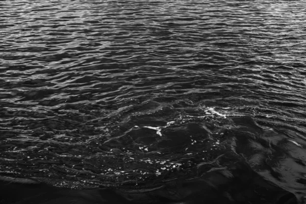 Czarno Biała Faktura Wody Tło Wody — Zdjęcie stockowe