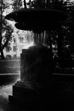 Siyah ve beyaz su dokusu, su arkaplanı