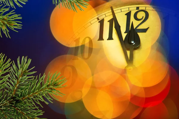 New Year Clock — Stock Photo, Image