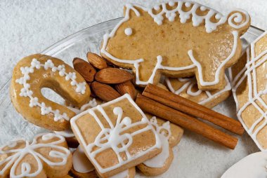 Noel gingerbread domuzcuk tablo ile