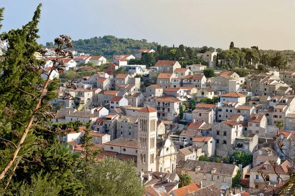 Vista da cidade de hvar — Fotografia de Stock