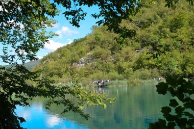 Plitvice Gölleri, Hırvatistan - 5 Eylül 2017: Plitvice Gölleri 