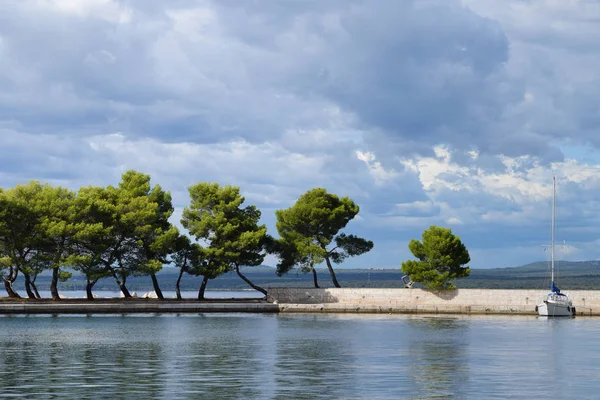 Seaside Scenery in Sunny Day in Croatia.