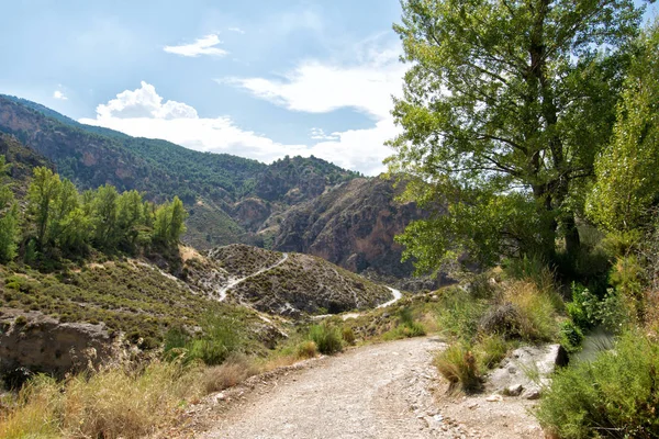 Landskap i Sierra Nevada i Spanien Stockbild