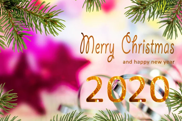 Yazılı Noel yıldızları Mutlu Noeller 2020 Telifsiz Stok Fotoğraflar