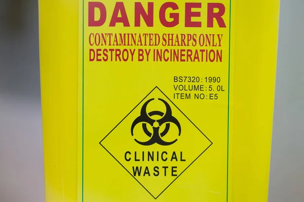 Container for clinical waste — Stock Photo, Image