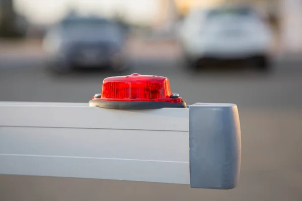 Automatic car park barrier — Stock Photo, Image